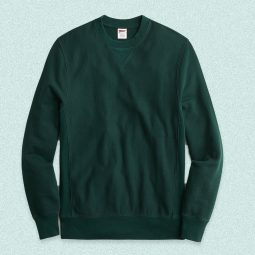 green j crew sweater
