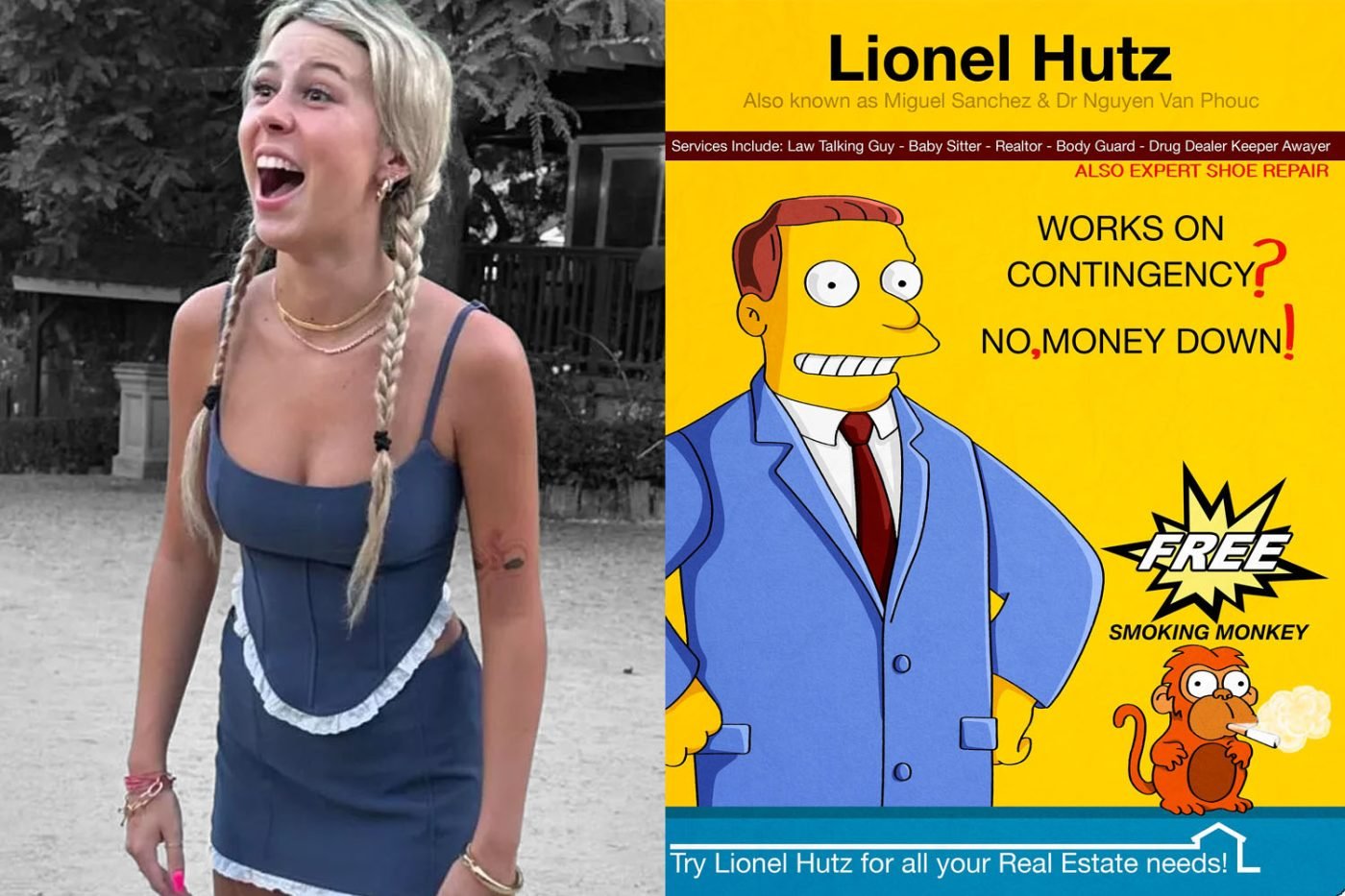 Hailey Welch and Lionel Hutz