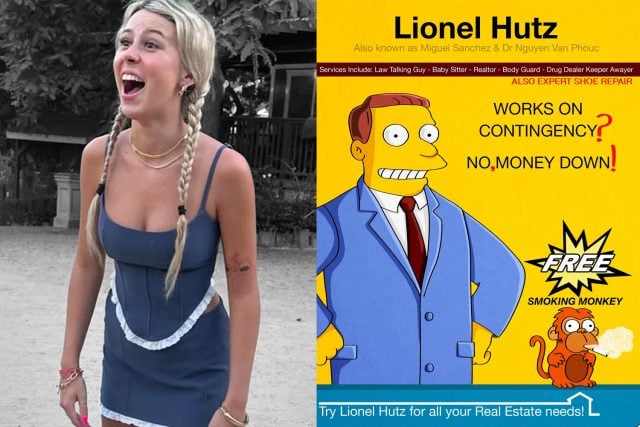 Hailey Welch and Lionel Hutz