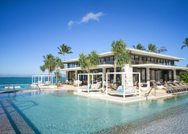 One&Only Hayman: Luxurious beachfront resort with pool.
