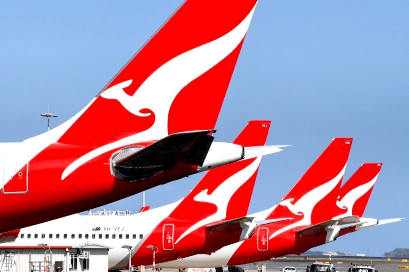 Qantas tail fin